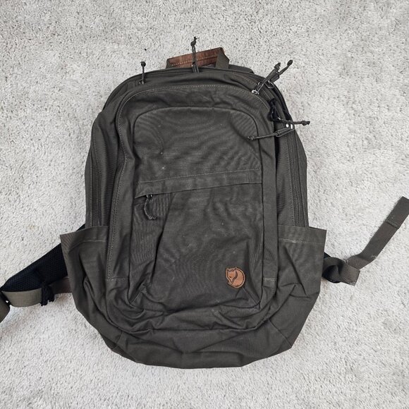 Fjallraven Raven Backpack G-1000 28L Heavy Duty Backpack Brown Laptop Hiking EUC - Picture 1 of 8
